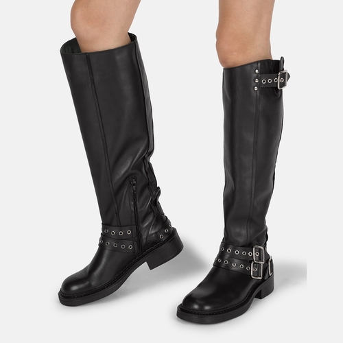 BRENDA-T010-CALF MATE-BLACK